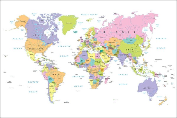 Fototapeta Mapa Świata