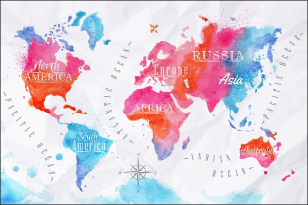Fototapeta Mapa Świata
