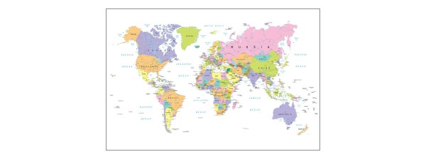 Fototapeta Mapa Świata