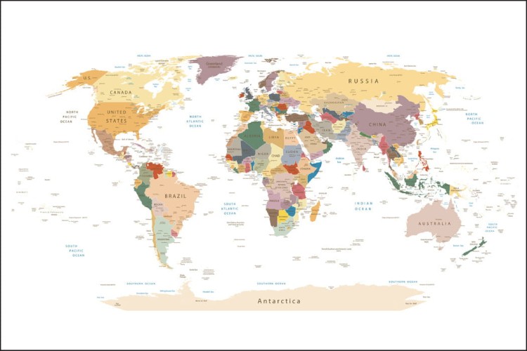 Fototapeta Mapa Świata