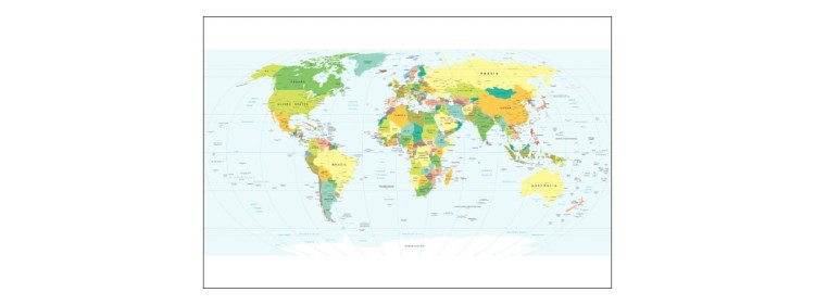 Fototapeta Mapa Świata