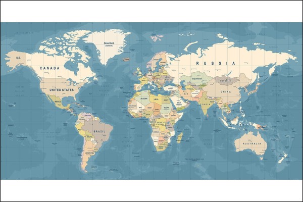 Fototapeta Mapa Świata