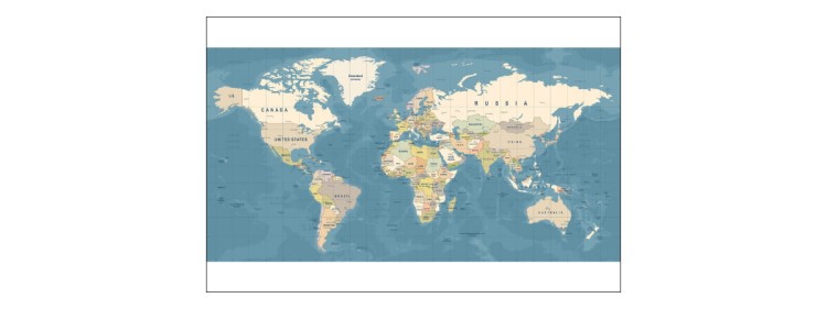 Fototapeta Mapa Świata