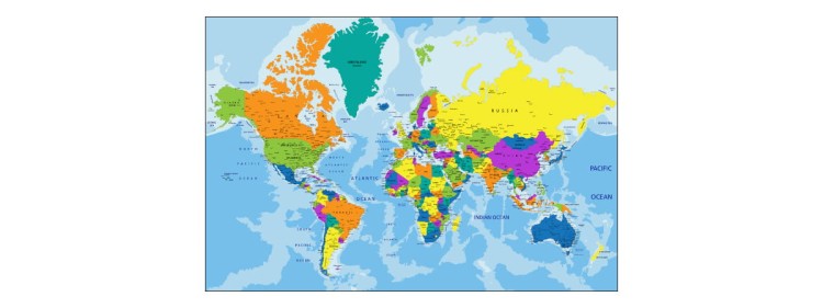 Fototapeta Mapa Świata