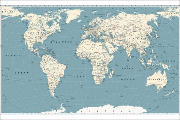 Fototapeta Mapa Świata
