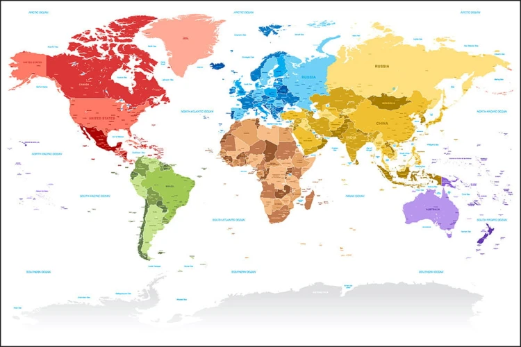 Fototapeta Mapa Świata