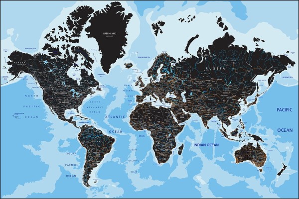 Fototapeta Mapa Świata