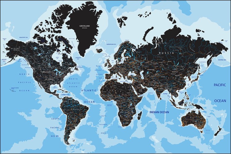 Fototapeta Mapa Świata