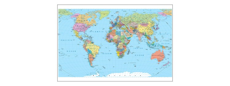 Fototapeta Mapa Świata