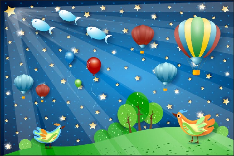 Fototapeta Dla Dzieci - Magiczna Noc