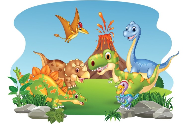 Fototapeta Wesołe Dinozaury