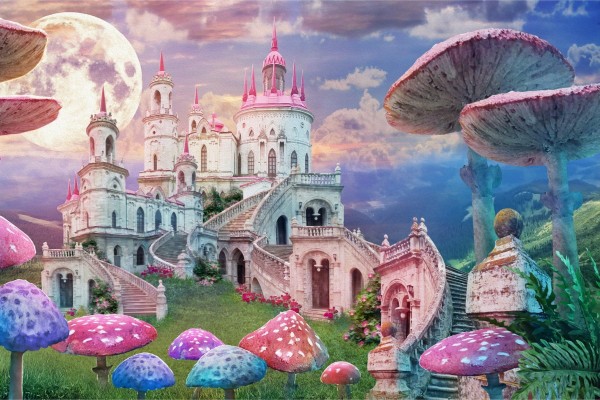 Fototapeta Zamek W Fantastycznej Krainie