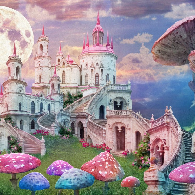 Fototapeta Zamek W Fantastycznej Krainie