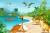 Fototapeta Dinozaury Na Plaży