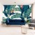 Fototapeta Botanical Seamless Pattern, Hand Drawn Banana Tree On Bright Grey