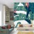Fototapeta Botanical Seamless Pattern, Hand Drawn Banana Tree On Bright Grey