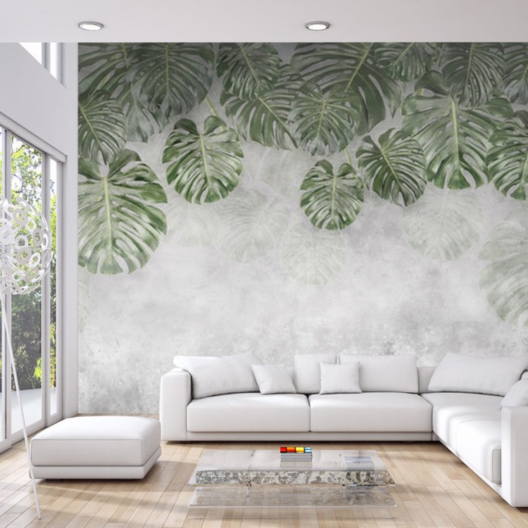 Fototapeta Tropical Trees And Leaves For Digital Printing Wallpaper, Custom Design Wallpaper - 3D