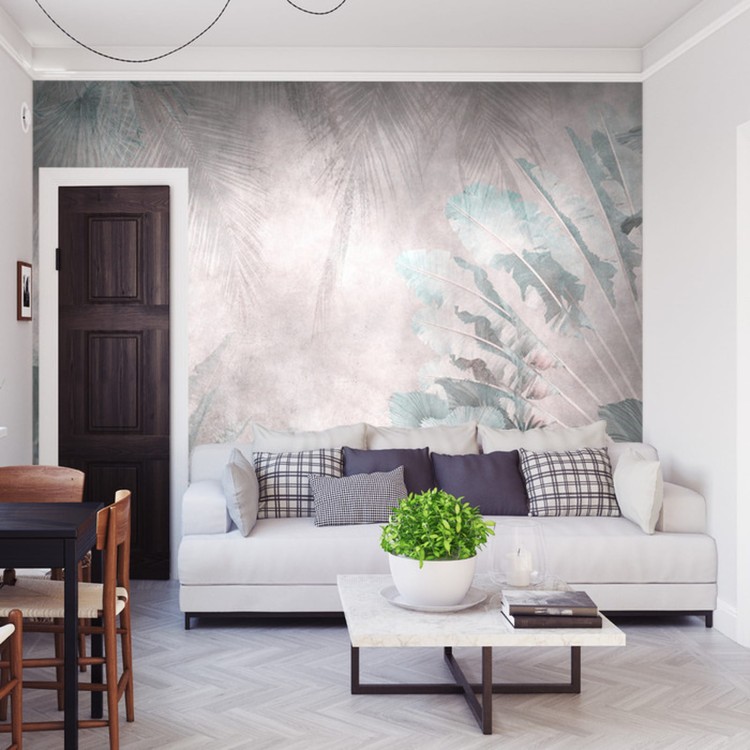 Fototapeta Tropical Trees And Leaves For Digital Printing Wallpaper, Custom Design Wallpaper - 3D