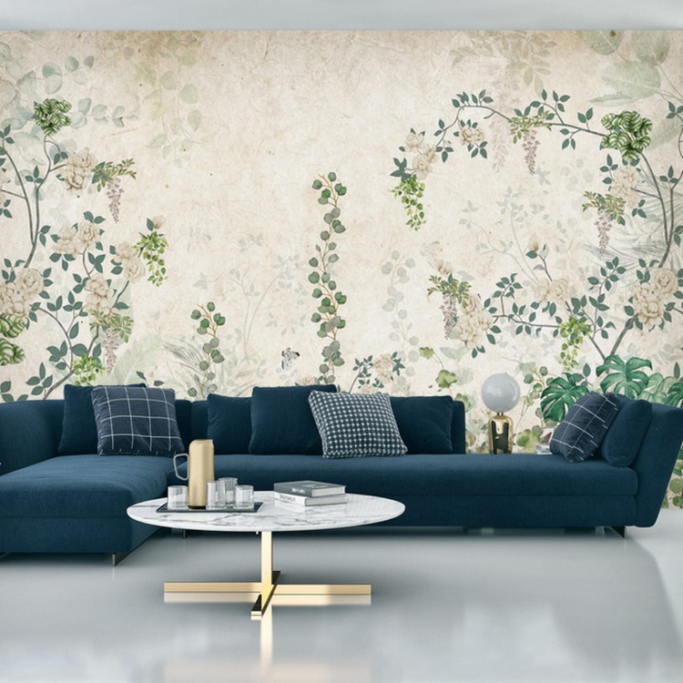 Fototapeta Tropical Trees And Leaves For Digital Printing Wallpaper, Custom Design Wallpaper - 3D