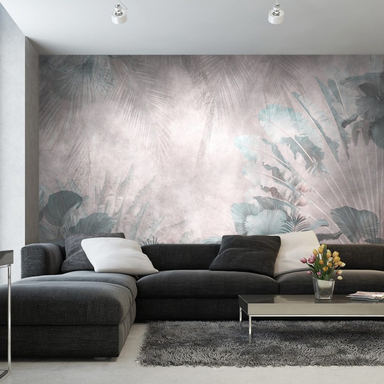 Fototapeta Tropical Trees And Leaves For Digital Printing Wallpaper, Custom Design Wallpaper - 3D