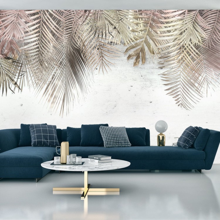 Fototapeta Tropical Trees And Leaves For Digital Printing Wallpaper, Custom Design Wallpaper - 3D