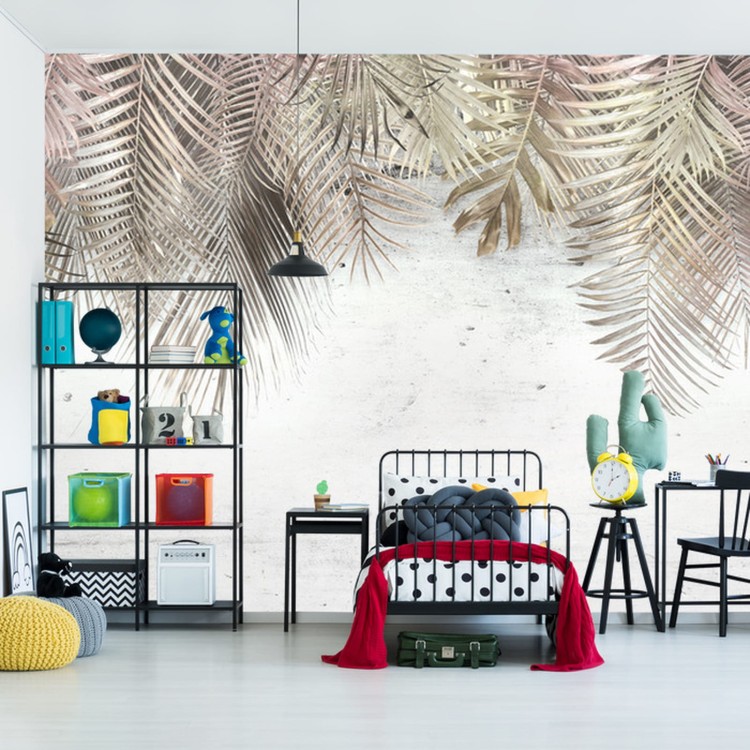 Fototapeta Tropical Trees And Leaves For Digital Printing Wallpaper, Custom Design Wallpaper - 3D