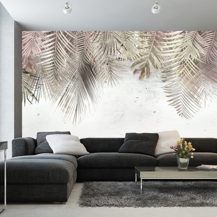 Fototapeta Tropical Trees And Leaves For Digital Printing Wallpaper, Custom Design Wallpaper - 3D