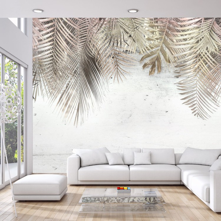 Fototapeta Tropical Trees And Leaves For Digital Printing Wallpaper, Custom Design Wallpaper - 3D