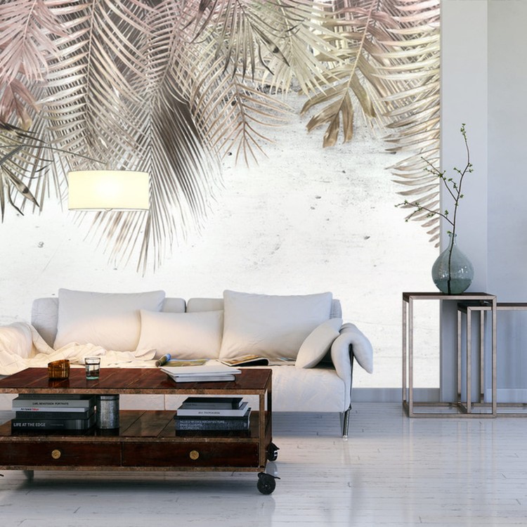 Fototapeta Tropical Trees And Leaves For Digital Printing Wallpaper, Custom Design Wallpaper - 3D