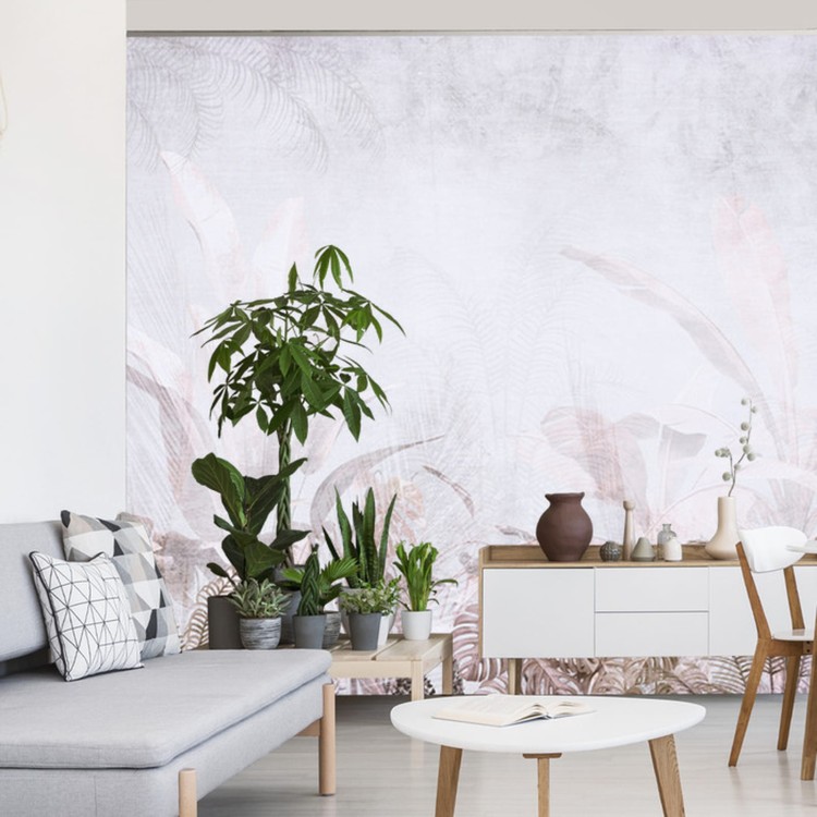 Fototapeta Tropical Trees And Leaves For Digital Printing Wallpaper, Custom Design Wallpaper - 3D