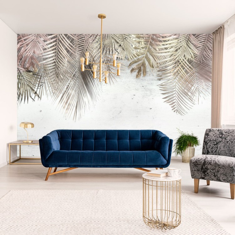 Fototapeta Tropical Trees And Leaves For Digital Printing Wallpaper, Custom Design Wallpaper - 3D