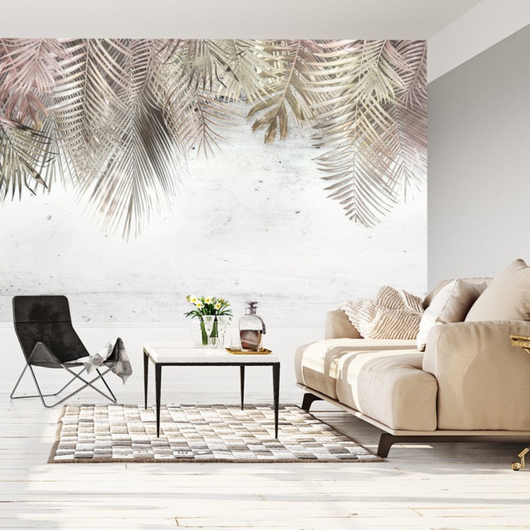 Fototapeta Tropical Trees And Leaves For Digital Printing Wallpaper, Custom Design Wallpaper - 3D