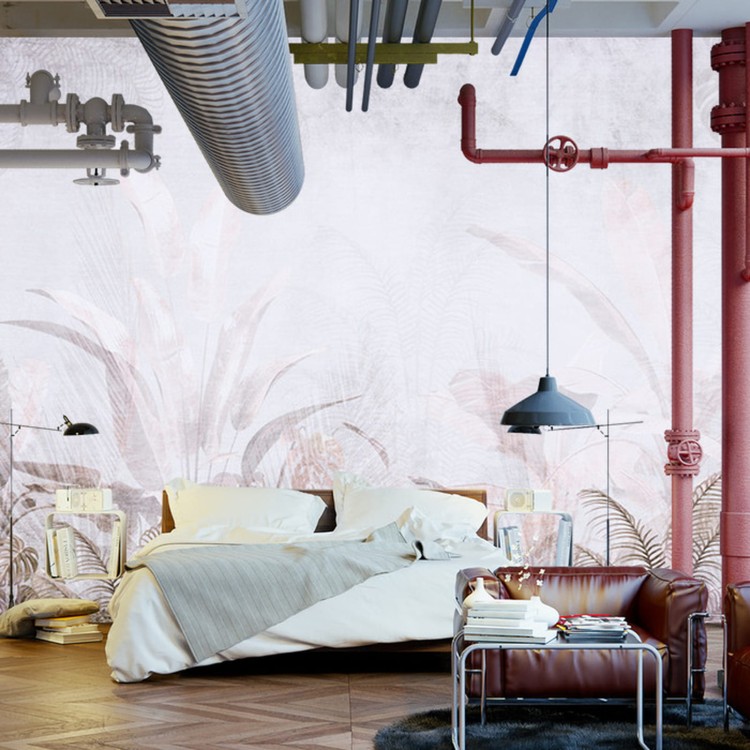 Fototapeta Tropical Trees And Leaves For Digital Printing Wallpaper, Custom Design Wallpaper - 3D