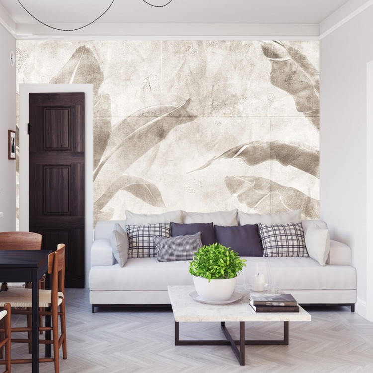 Fototapeta Tropical Trees And Leaves For Digital Printing Wallpaper, Custom Design Wallpaper - 3D