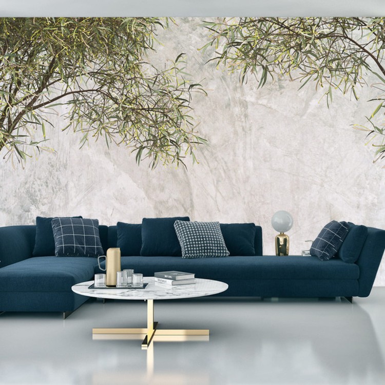 Fototapeta Tropical Trees And Leaves For Digital Printing Wallpaper, Custom Design Wallpaper - 3D