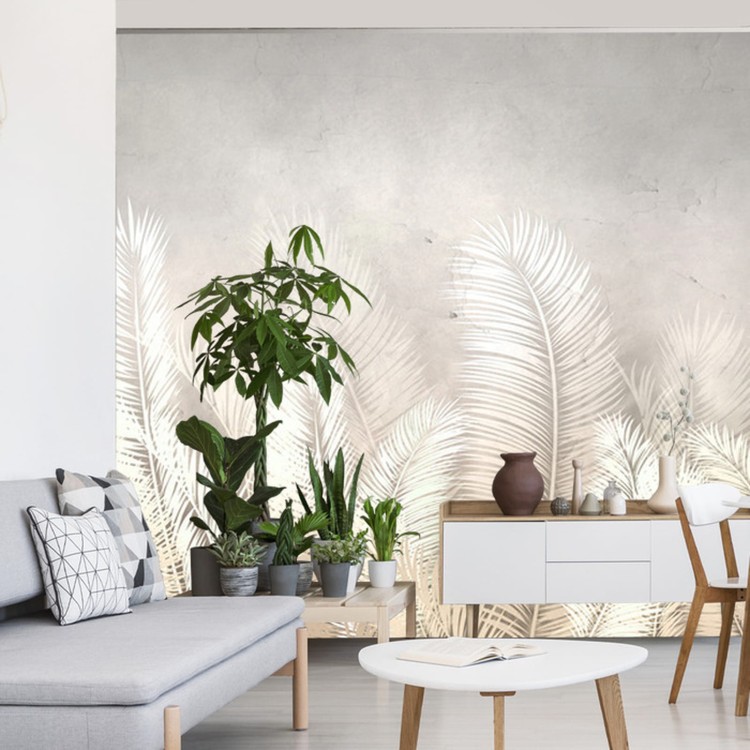 Fototapeta Tropical Trees And Leaves For Digital Printing Wallpaper, Custom Design Wallpaper - 3D