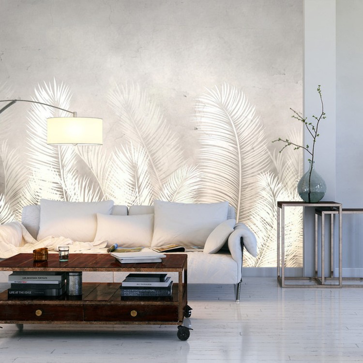 Fototapeta Tropical Trees And Leaves For Digital Printing Wallpaper, Custom Design Wallpaper - 3D