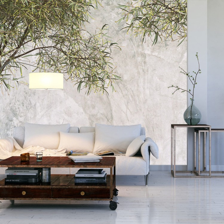 Fototapeta Tropical Trees And Leaves For Digital Printing Wallpaper, Custom Design Wallpaper - 3D