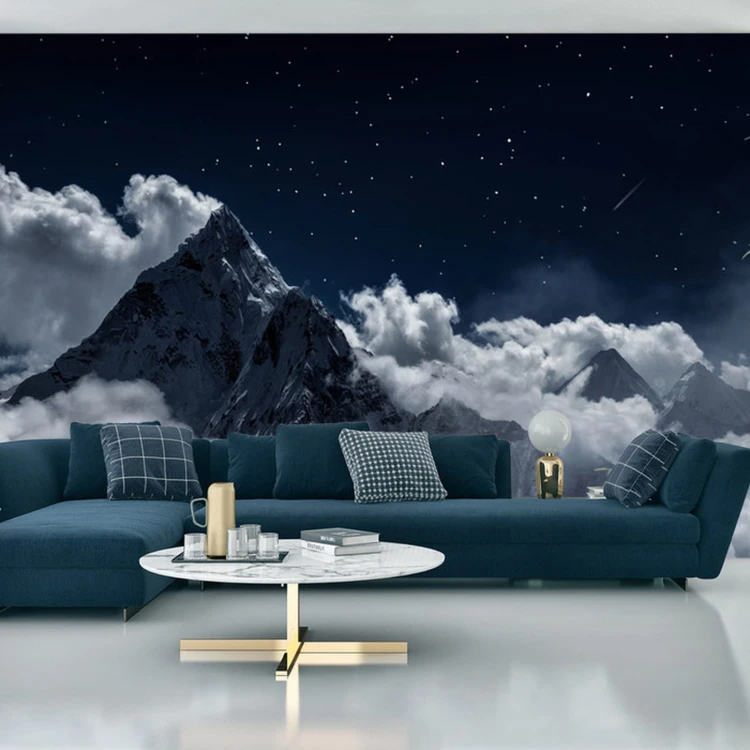 Fototapeta Top Of Mount In The Clouds At Night, Nepal