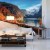 Fototapeta Beautiful Landscape Mountain Forest Lake. Amazing Autumn View Of Grundlsee Alpine Lake. Great Autumn Background For Design. Colorful Scenery In Alps. Popular Travel And Hiking Destination.