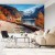 Fototapeta Beautiful Landscape Mountain Forest Lake. Amazing Autumn View Of Grundlsee Alpine Lake. Great Autumn Background For Design. Colorful Scenery In Alps. Popular Travel And Hiking Destination.
