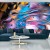 Fototapeta Abstract Colorful Liquid Water Splash And Bubbles Background. Macro Photography