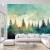 Fototapeta Forest Silhouette Background. Watercolor Painting Of A Spruce Forest