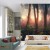 Fototapeta Colorful Sunset Forest Scenery With Beautiful Trees And Plants, Natural Green Environment With Amazing Nature