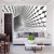 Fototapeta Abstract Geometric Background With A Tunnel Going To Perspective. 3D Render