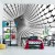 Fototapeta Abstract Geometric Background With A Tunnel Going To Perspective. 3D Render