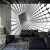 Fototapeta Abstract Geometric Background With A Tunnel Going To Perspective. 3D Render