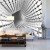 Fototapeta Abstract Geometric Background With A Tunnel Going To Perspective. 3D Render