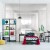 Fototapeta Loft Style Tunnel With Many Walls In Light Empty Building With B