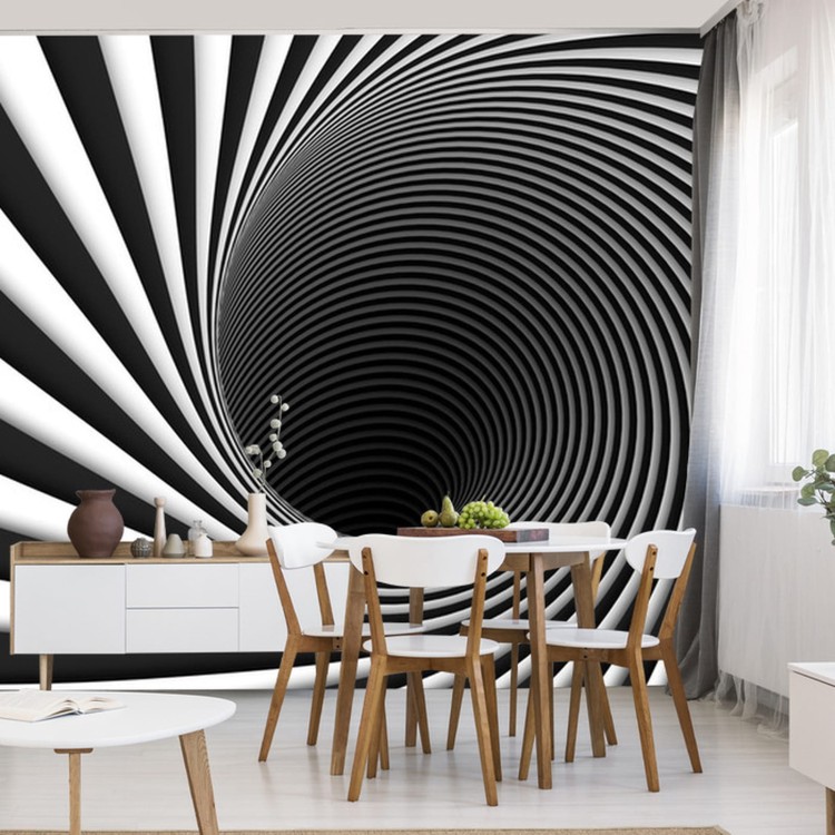 Fototapeta Abstract Background Lines Black Hole 3D